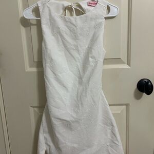 Parth White Backless Dress